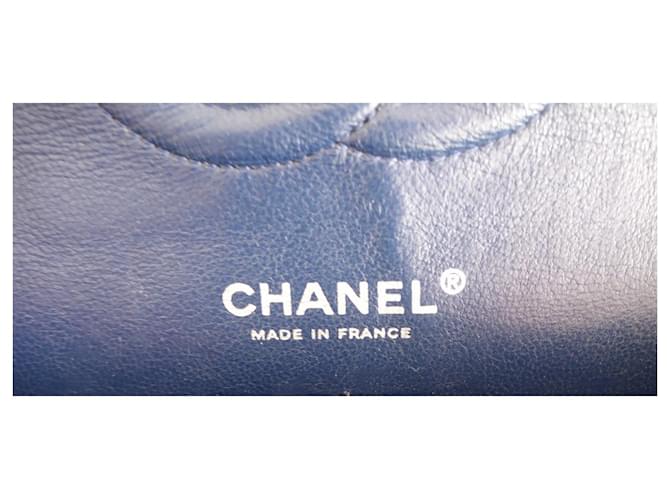 Timeless Borsa media Chanel Classic Blu navy - vista 6
