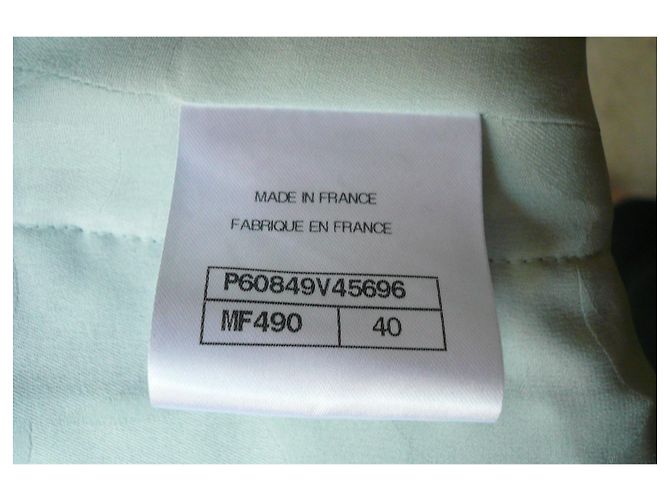 CHANEL Irisierende Tweedjacke NEU MIT T-ETIKETT40 Hellgrün - Ansicht 15