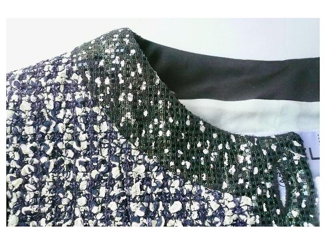 CHANEL Irisierende Tweedjacke NEU MIT T-ETIKETT40 Hellgrün - Ansicht 4