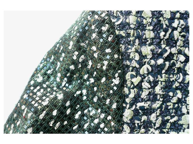 CHANEL Irisierende Tweedjacke NEU MIT T-ETIKETT40 Hellgrün - Ansicht 6