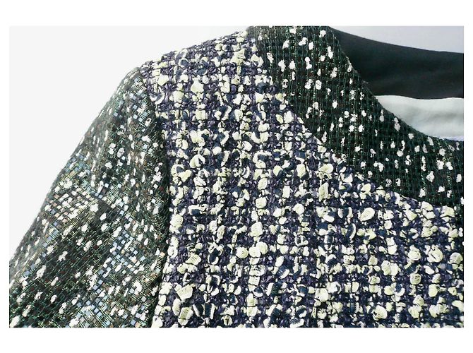 CHANEL Irisierende Tweedjacke NEU MIT T-ETIKETT40 Hellgrün - Ansicht 7