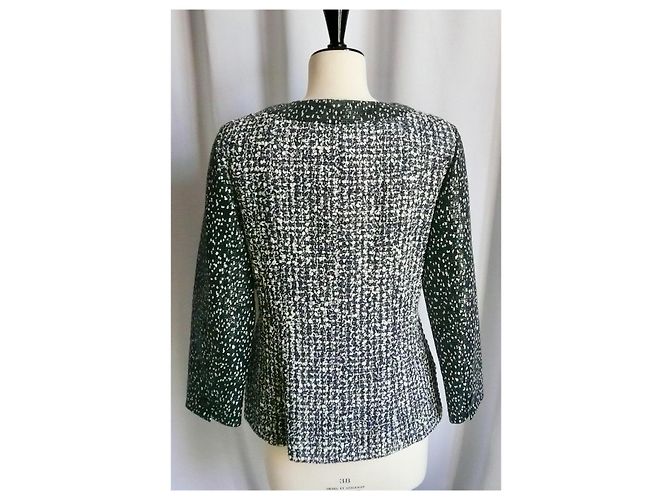CHANEL Irisierende Tweedjacke NEU MIT T-ETIKETT40 Hellgrün - Ansicht 9