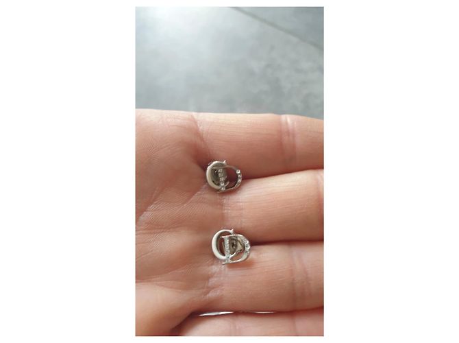 Orecchini Christian Dior Argentati Metallo Argento - vista 3