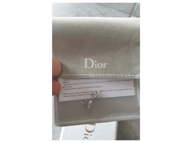 Orecchini Christian Dior Argentati Metallo Argento - vista 5