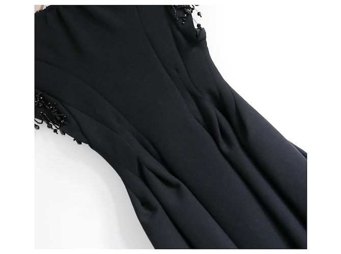 Abrigo de reloj de arena con manga de cuentas de Nina Ricci Negro - vista 8