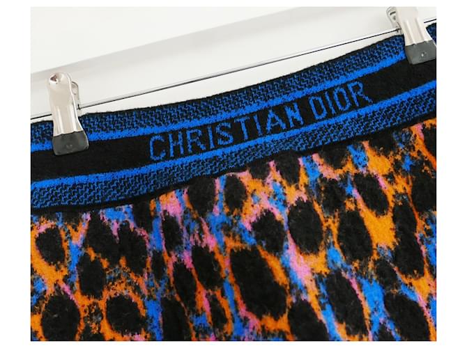 Falda neón de leopardo Dior Multicolor - vista 4