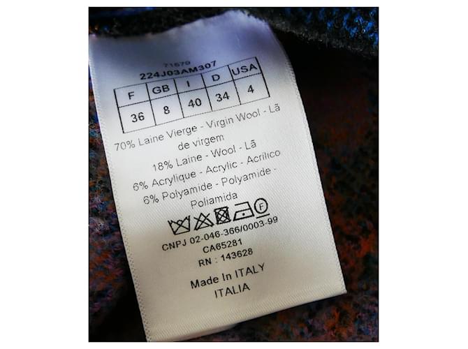Falda neón de leopardo Dior Multicolor - vista 7
