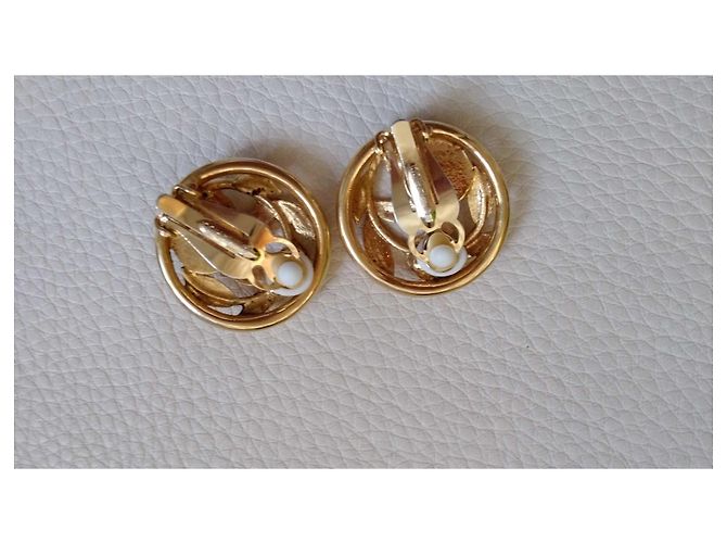Orecchini Nina Ricci in metallo dorato e perle D'oro - vista 2