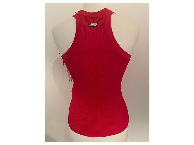 Top Msgm Vermelho de Viscose - vista 5
