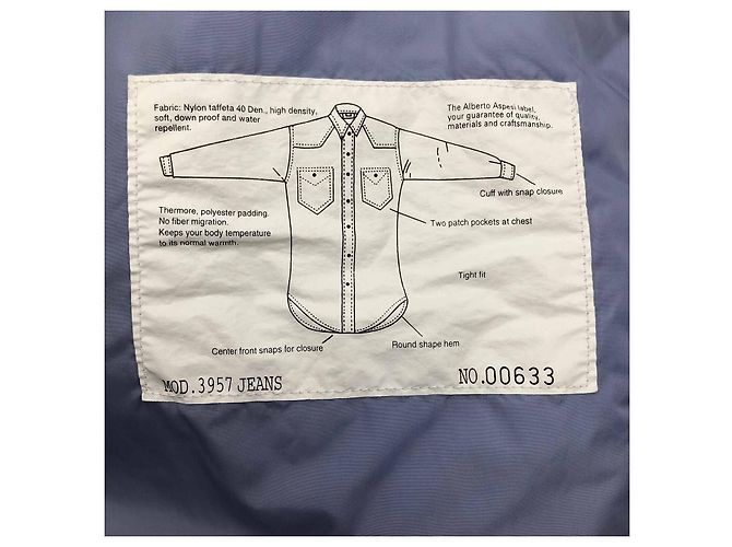 Alberta Ferretti Alberto Aspesi blue nylon padded shirt jacket - view 5