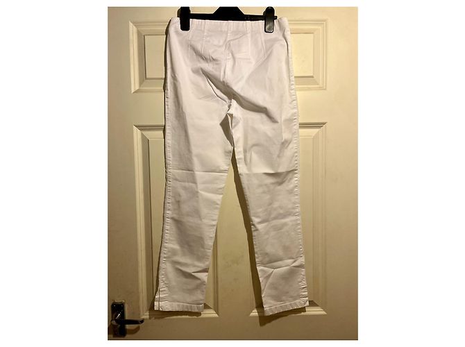 Pantalones pitillo blancos Marc Cain de algodón - vista 2