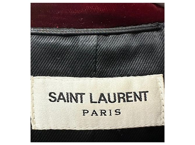 Saint Laurent SL 16Giacca con note musicali FW Rosso - vista 3