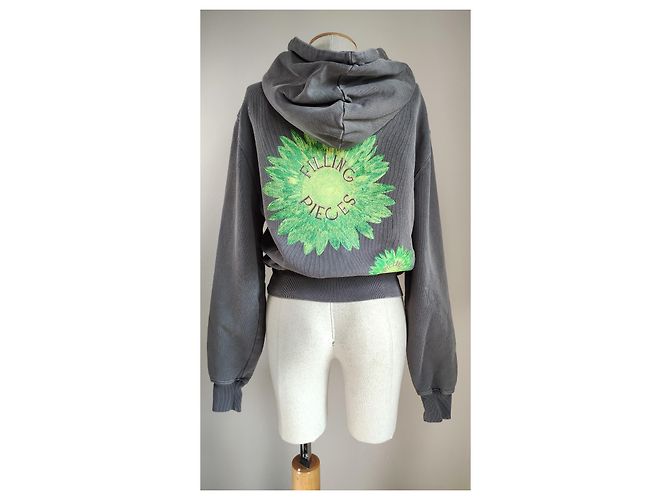 Autre Marque Blumen Sweatshirt aus Bio-Baumwolle XS Mehrfarben - Ansicht 3