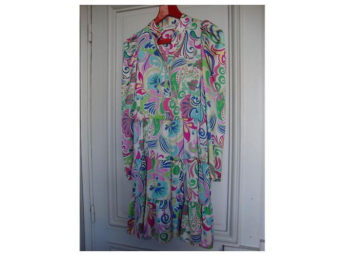 Scarlett Roos Blumenkleid mehrfarbig aus Polyester Mehrfarben - Ansicht 2