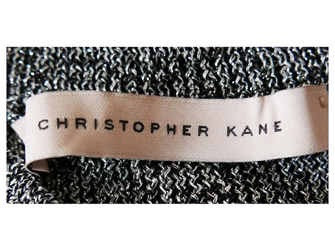 Christopher Kane top de punto lurex plateado Plata - vista 5