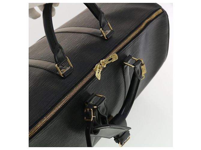 Louis Vuitton Epi Keepall 50 Bolsa Boston Noir M42962 Autenticação de LV 40724 Preto - vista 6