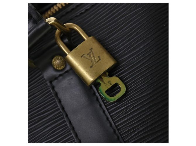 Louis Vuitton Epi Keepall 50 Bolsa Boston Noir M42962 Autenticação de LV 40724 Preto - vista 9