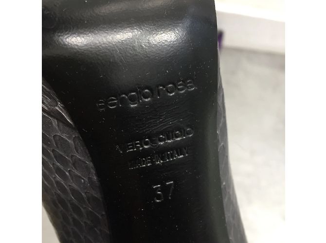 SERGIO ROSSI Tacchi T.EU 37 Pelli esotiche Grigio - vista 6