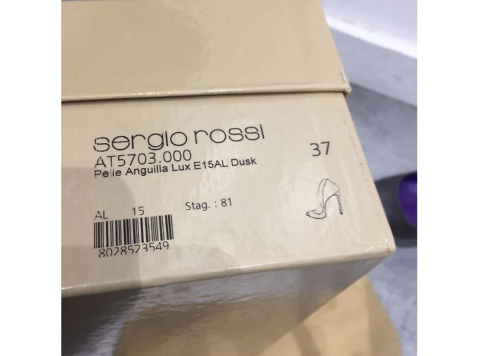SERGIO ROSSI Tacchi T.EU 37 Pelli esotiche Grigio - vista 8