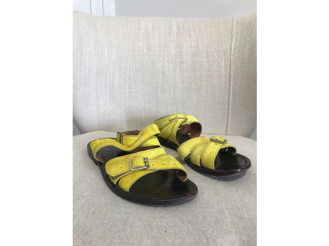Sandali MARNI T.EU 37 Pelle Giallo - vista 2