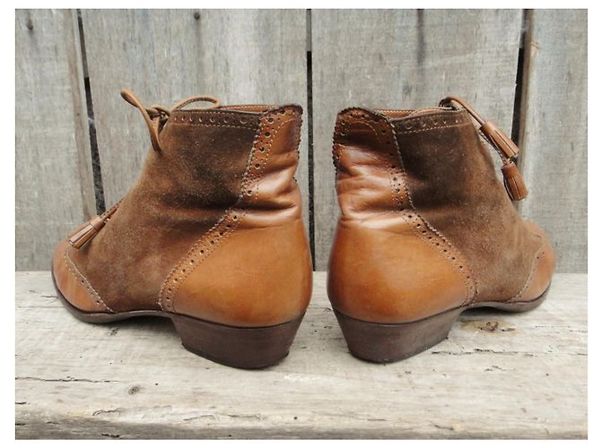 Autre Marque Stivaletti vintage 36 Marrone chiaro - vista 4