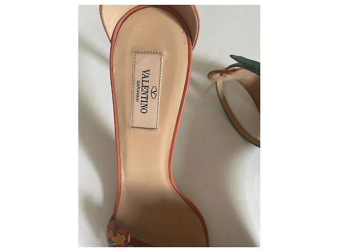 Sandali Valentino Garavani in pelle con decorazioni floreali Multicolore - vista 12