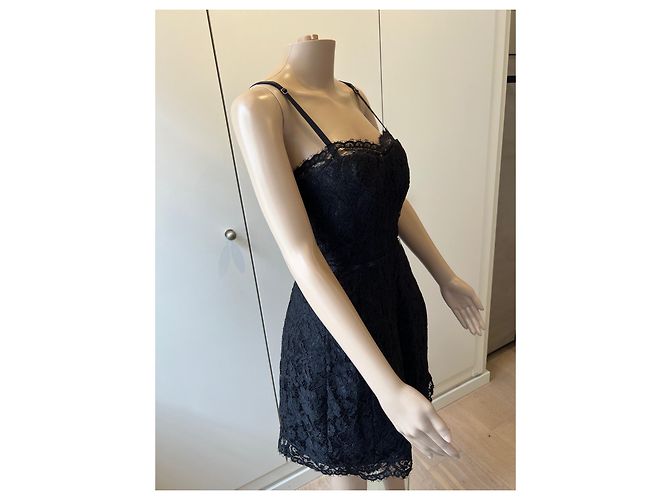 Vestido de encaje negro Elisabetta Franchi - vista 3