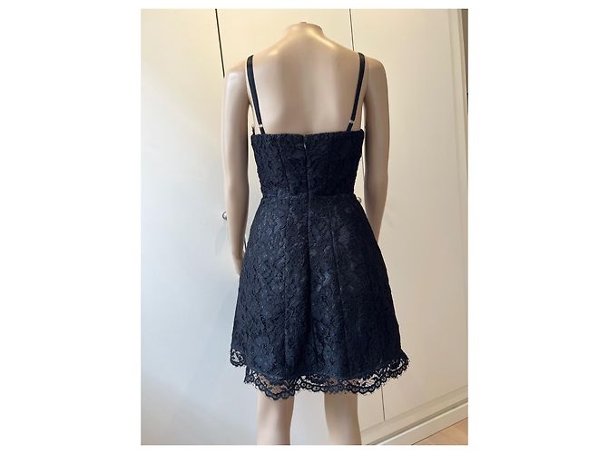Vestido de encaje negro Elisabetta Franchi - vista 4