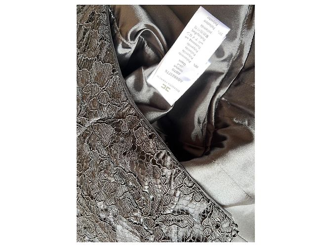 Vestido de encaje negro Elisabetta Franchi - vista 6