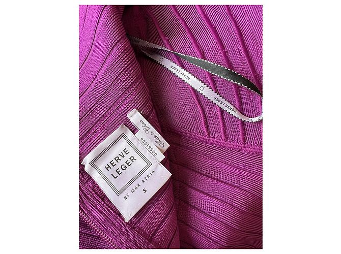 Vestido Herve Leger Morado de Viscosa Púrpura - vista 5
