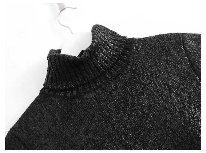 Céline Jersey de mezcla de cachemir pintado metalizado de Celine x Michael Kors Negro - vista 2