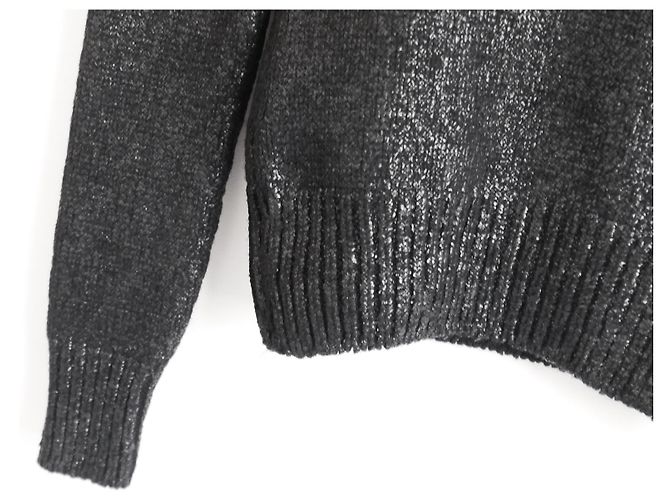 Céline Jersey de mezcla de cachemir pintado metalizado de Celine x Michael Kors Negro - vista 3