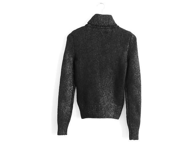 Céline Jersey de mezcla de cachemir pintado metalizado de Celine x Michael Kors Negro - vista 4