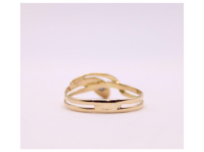 Autre Marque Anello serpente in oro giallo 18 carati e zaffiro periodo Napoleone III Blu Gold hardware - vista 7