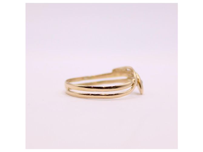 Autre Marque Anello serpente in oro giallo 18 carati e zaffiro periodo Napoleone III Blu Gold hardware - vista 8