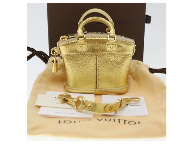 LOUIS VUITTON Mini ciondolo per borsa Lockit Suhari Gold LV Auth 40704alla D'oro - vista 12
