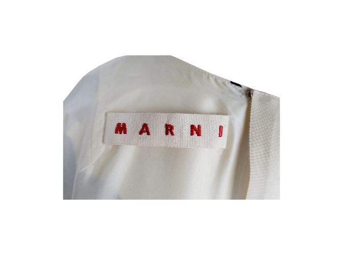 Vestido extragrande con estampado de flores de Marni Crudo - vista 3