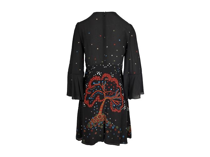 Vestido estampado de seda Valentino Multicolor - vista 2