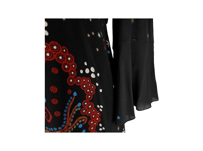 Vestido estampado de seda Valentino Multicolor - vista 4