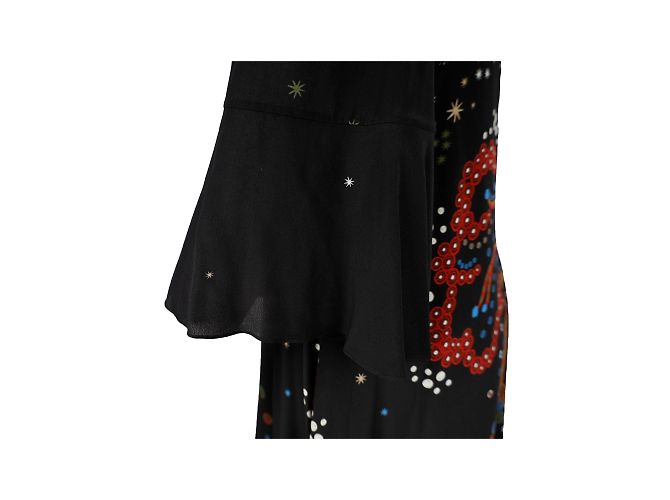 Vestido estampado de seda Valentino Multicolor - vista 5
