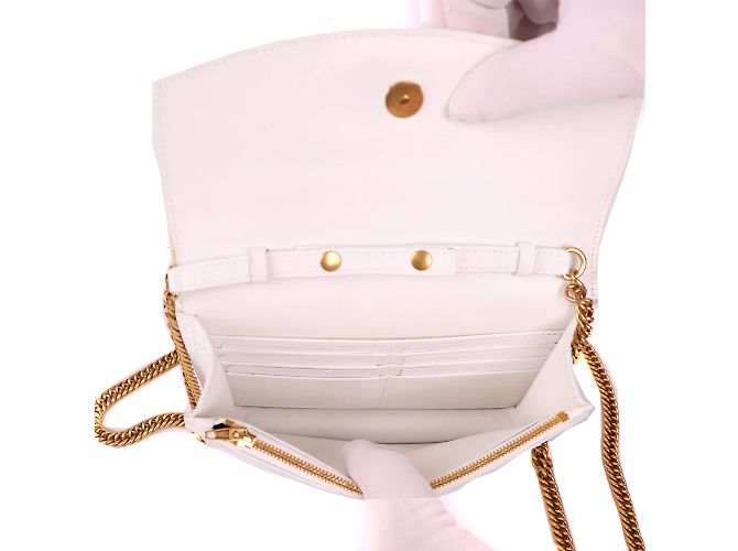 BALENCIAGA - Bolsa de ombro BB de python Branco - vista 9