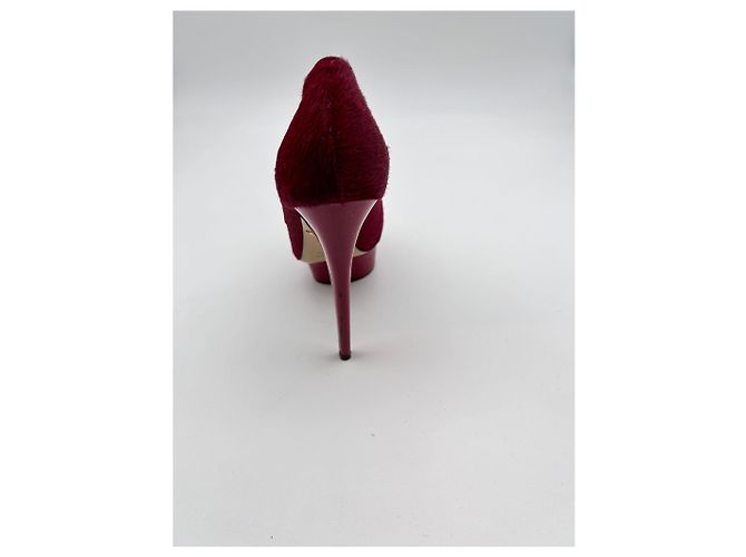 CHARLOTTE OLYMPIA  Tacchi EU 38.5 Tessuto Rosso - vista 3