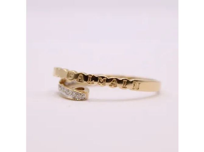 Anello Balmain con pavé di diamanti 2 ori 18 carati - vista 5