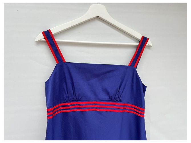 Autre Marque Vestido Stefanel de algodón azul - vista 2