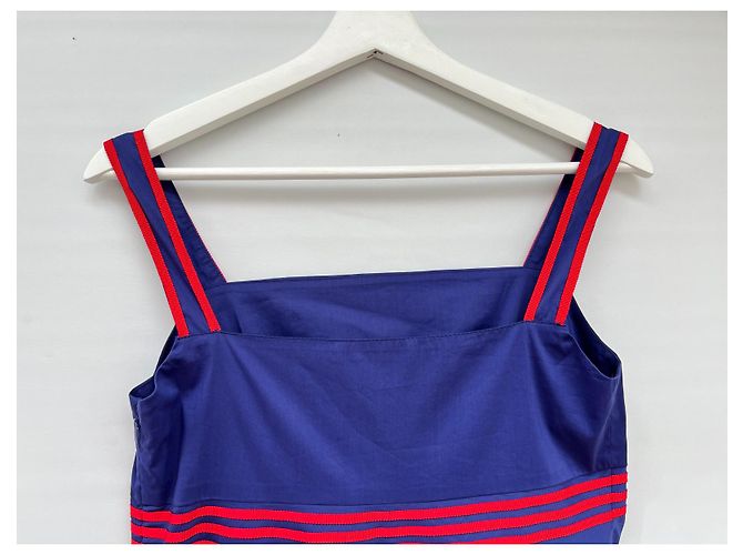 Autre Marque Vestido Stefanel de algodón azul - vista 3