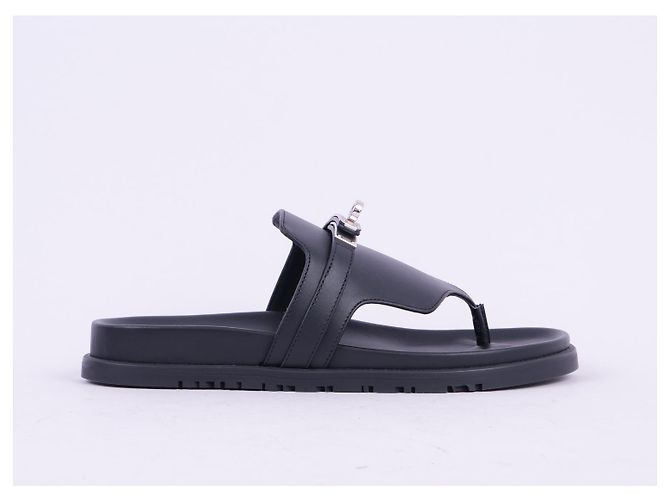 Kelly Hermès HERMES Flats T.EU 38 Rindsleder Schwarz - Ansicht 2