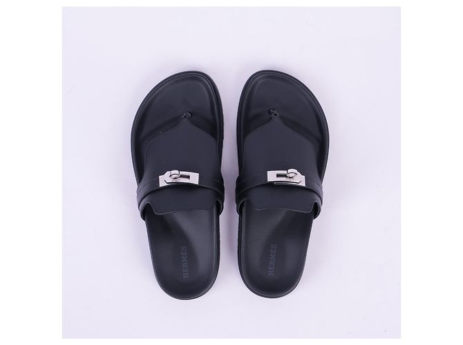Kelly Hermès HERMES Flats T.EU 38 Rindsleder Schwarz - Ansicht 3
