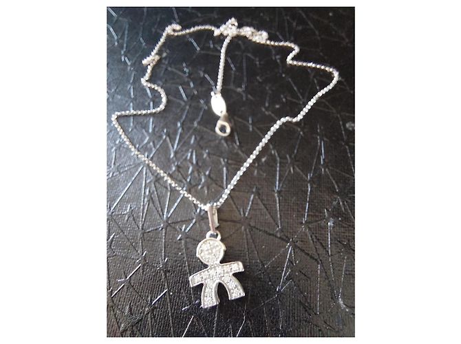 Autre Marque Collana Le Bébé in oro bianco e diamanti GVS Argento - vista 2