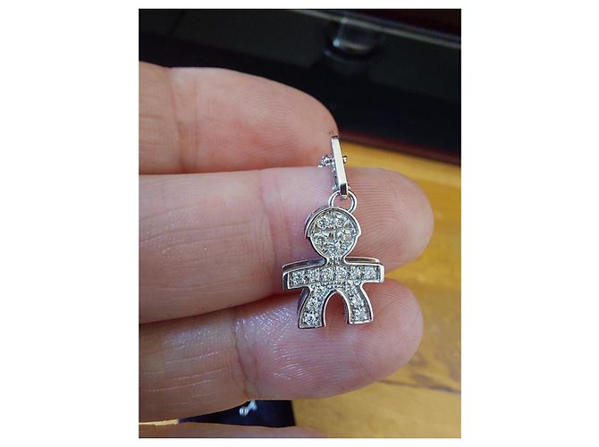Autre Marque Collana Le Bébé in oro bianco e diamanti GVS Argento - vista 4