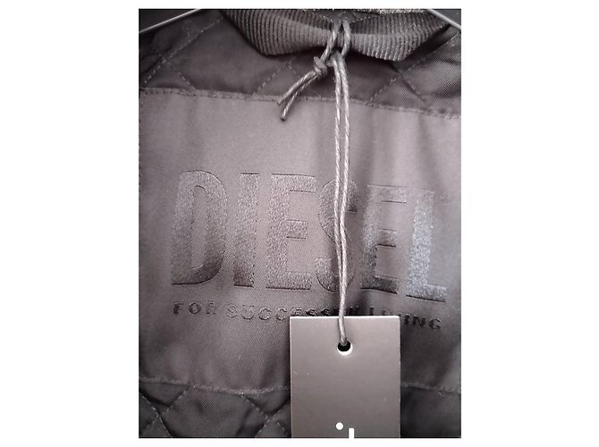 Diesel Faux Fur Jacket Black - view 12